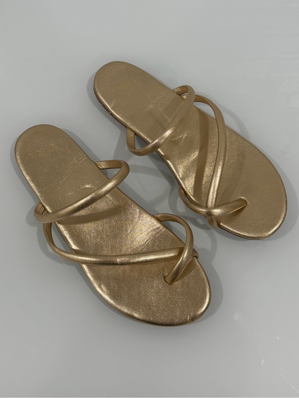 Beek Sunbird Slide Sandal In Gold - Size - 10
